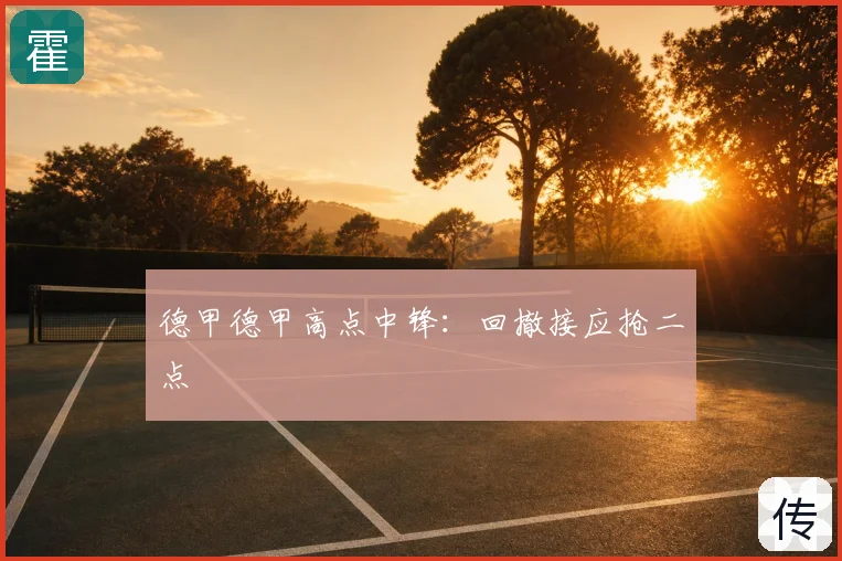德甲德甲高点中锋：回撤接应抢二点